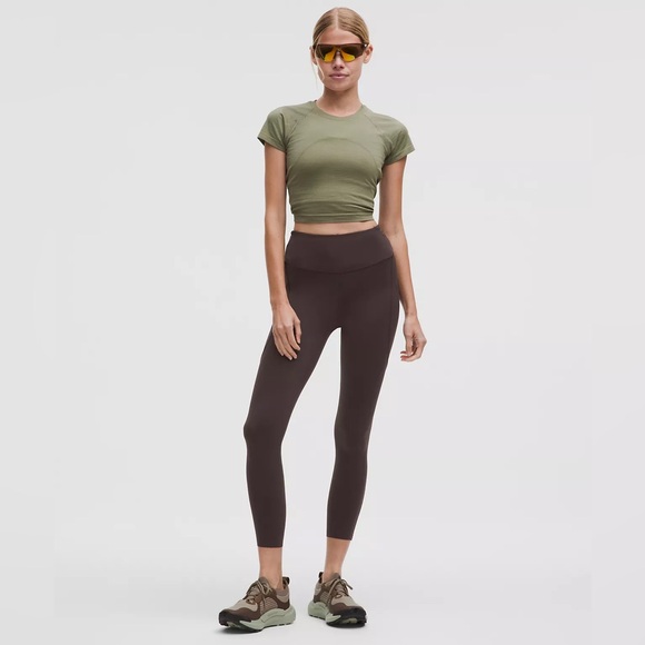 Lululemon Fast and Free High-Rise Tight 25” – Sequoia – Size 8 - Picture 1 of 9